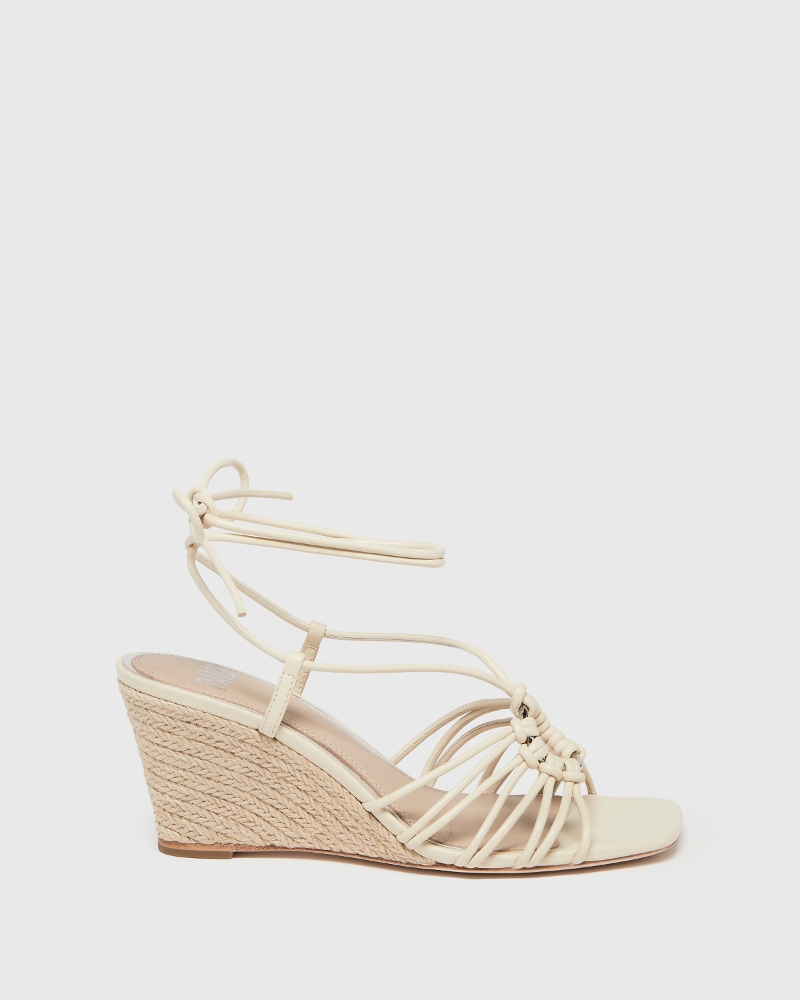 Sierra Wedge - Bone Leather